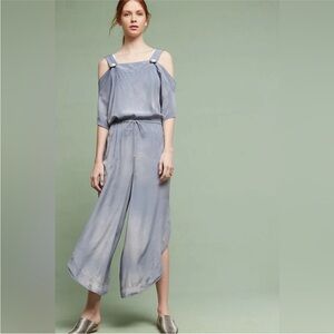 Anthro Women's Off-Shoulder Jumpsuit | Size Small